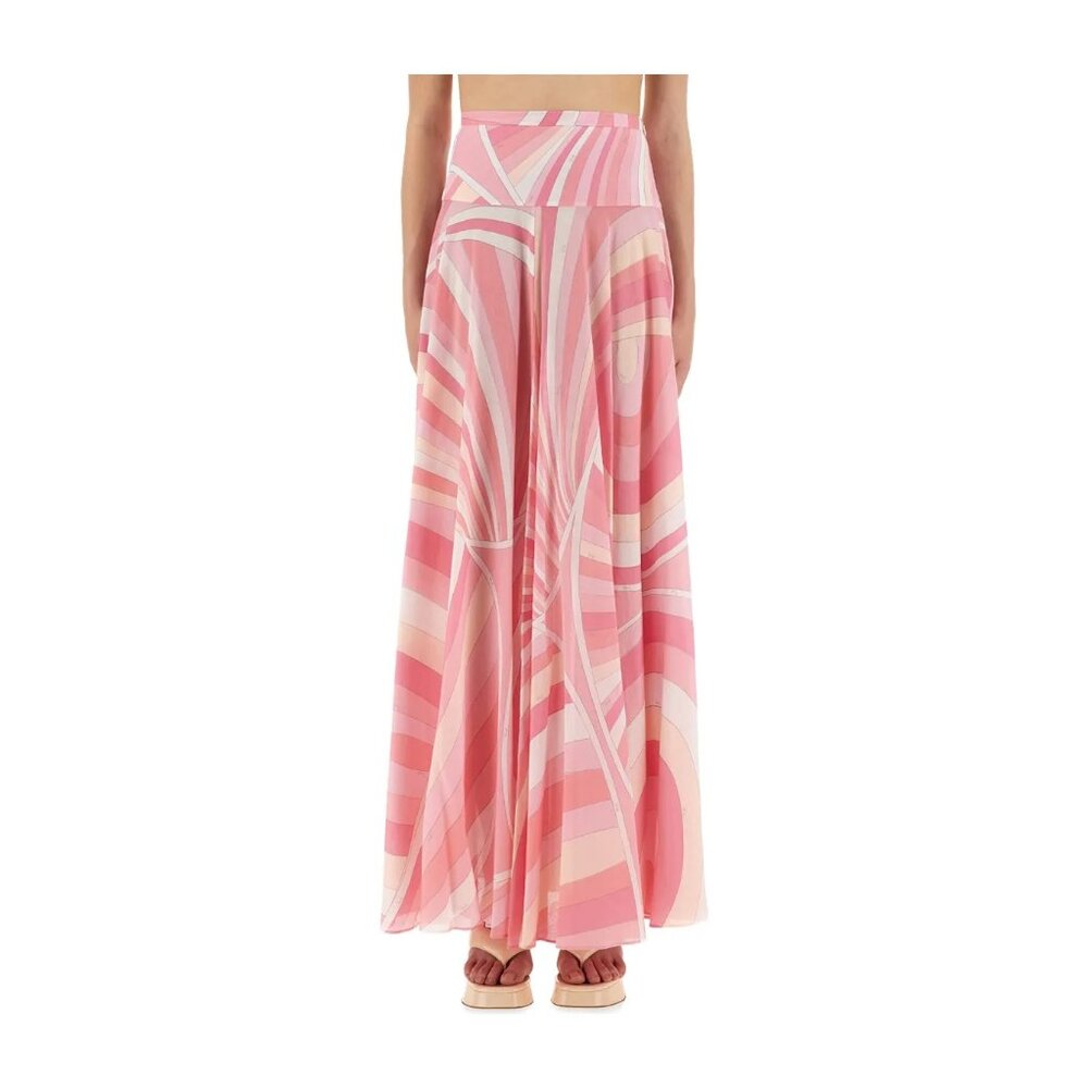 Skirt With "iris" Print